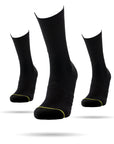 Drei Socken, Dreierpack des All Black Sockens