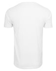 weißes basic T-Shirt von hinten