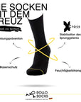 Kreuztechnologie erklärt anhand des All Black Sockens