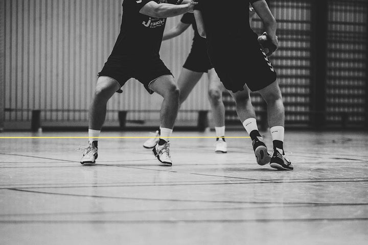 Rollo Socks Handball Stabilität Bandage Tape Verband Schutz Stabilität Zweikampf weiße Sportsocken Socken