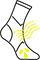 Rollo Socks Symbol Logo Schnell Trocken Feuchtigkeitstransport 