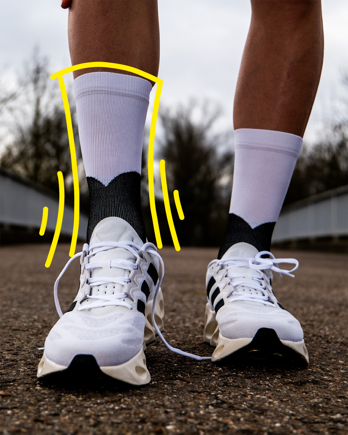 RolloSocks Technologie Sprunggelenk Verletzung Tape Bandage Propriozeption Socken Sportsocken 